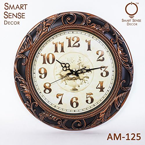 Smartsense 20 Inches Wall Clock Creative Gift Design Decorative Indoor Kitchen Clock, 3D Numbers Display.