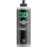 3D GLW Series Ceramic Wax – SiO2 Infused Car Wax for Ultimate Gloss, Hydrophobic Protection & Easy Application | Ultra Slick Shine | Made in USA 16 oz
