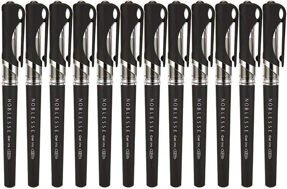 Black Ink Gel Pens, 1.0 mm Bold Point Pens-12 Pack