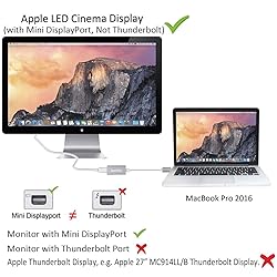 Amiroko USB-C to Mini DisplayPort Adapter, USB 3.1