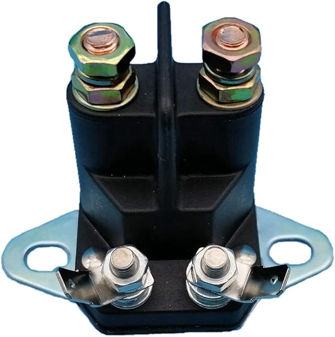 Tuzliufi Replace Starter Solenoid Relay 12V Copper Contact Max 150A200A 4 Terminals