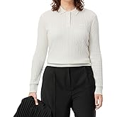 Lacoste Womens Regular Fit Ribbed Knit Polo Shirt