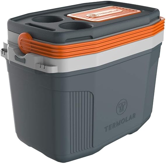 Caixa Térmica SUV 20L Cinza com Laranja Termolar 3501CI
