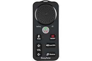 Easyfone iHeard SPK-01 Portable Cell Phone Sound Amplifier for Seniors, Cell Phone Speaker Amplifier with Microphone for Low 