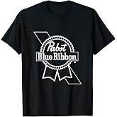 Pabst Blue Ribbon White Logo T-Shirt