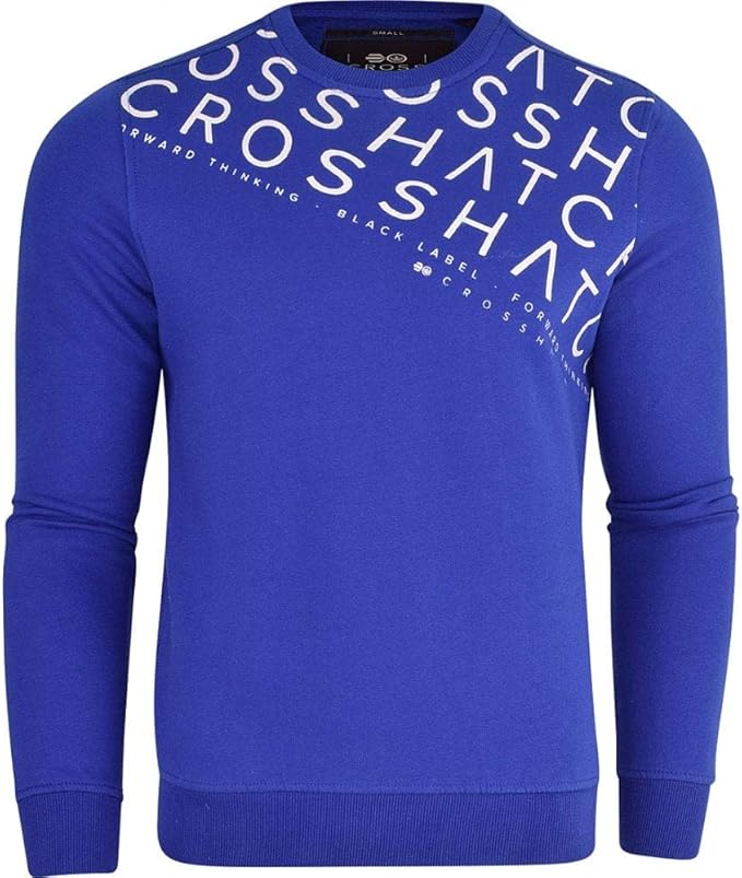 blue designer sweatshirt