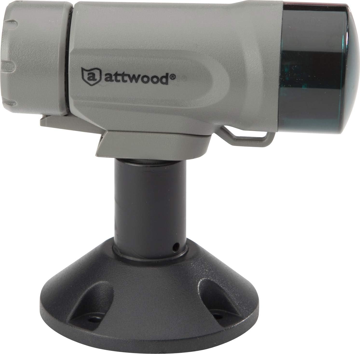 attwood 14192-7 Water-Resistant Deck Mount LED Navigation Light Kit, Marine Gray Finish