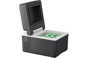 F40C4TMP 12 Volt Refrigerator 13 Quart(12L) Portable Mini Freezer(-4℉~68℉) with APP Control Car Compressor Fridge 12V/24V DC, 100-240V AC for Camping, Road Trip, Travel, Boat, Skincare, Outdoor, Home