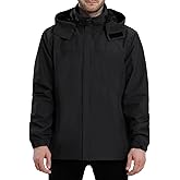ACCNUO Rain Jacket Men Waterproof Lightweight Mens Rain Jackets Waterproof With Hood for Golf Hiking Travel