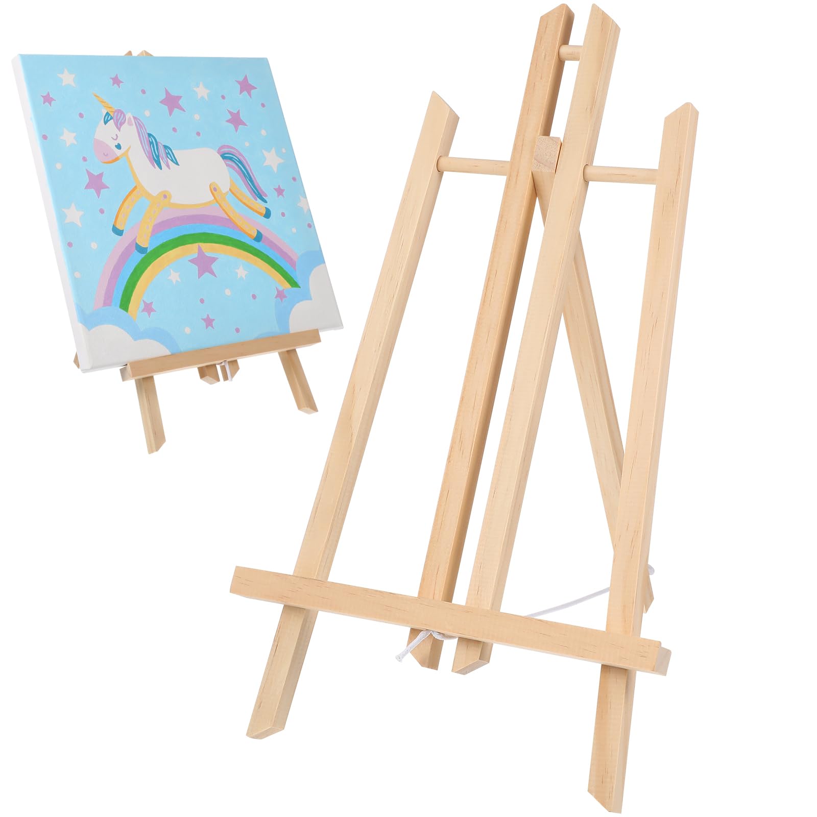 ULTNICE Wooden Display Easel 15.75X9.06 Inch Portable Mini Artist Tabletop Easel for Painting Drawing Crafts Small Canvas Holder