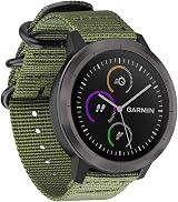 FINTIE Woven Nylon Band for Garmin Vivoactive 3 645 245 Samsung Gear S2/Sport