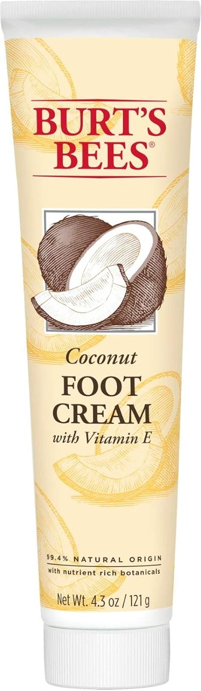 Burt's Bees Coconut Foot Cream 4.34 Ounce Tube Moisturizing Soothing Repair