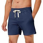 NIMENJOJA Mens 5.5" Athletic Gym Shorts Cotton Workout Jogger Sweat Shorts with Upgrade Premium Zipper Pockets and Drawstring