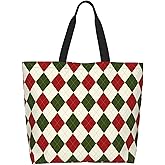 Feeuoai Christmas Tote Bags women Large shopping Bag Christmas Handbags Travel Bags