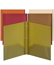 Mr. Pen- Plastic Folders with Pockets and Prongs, 5