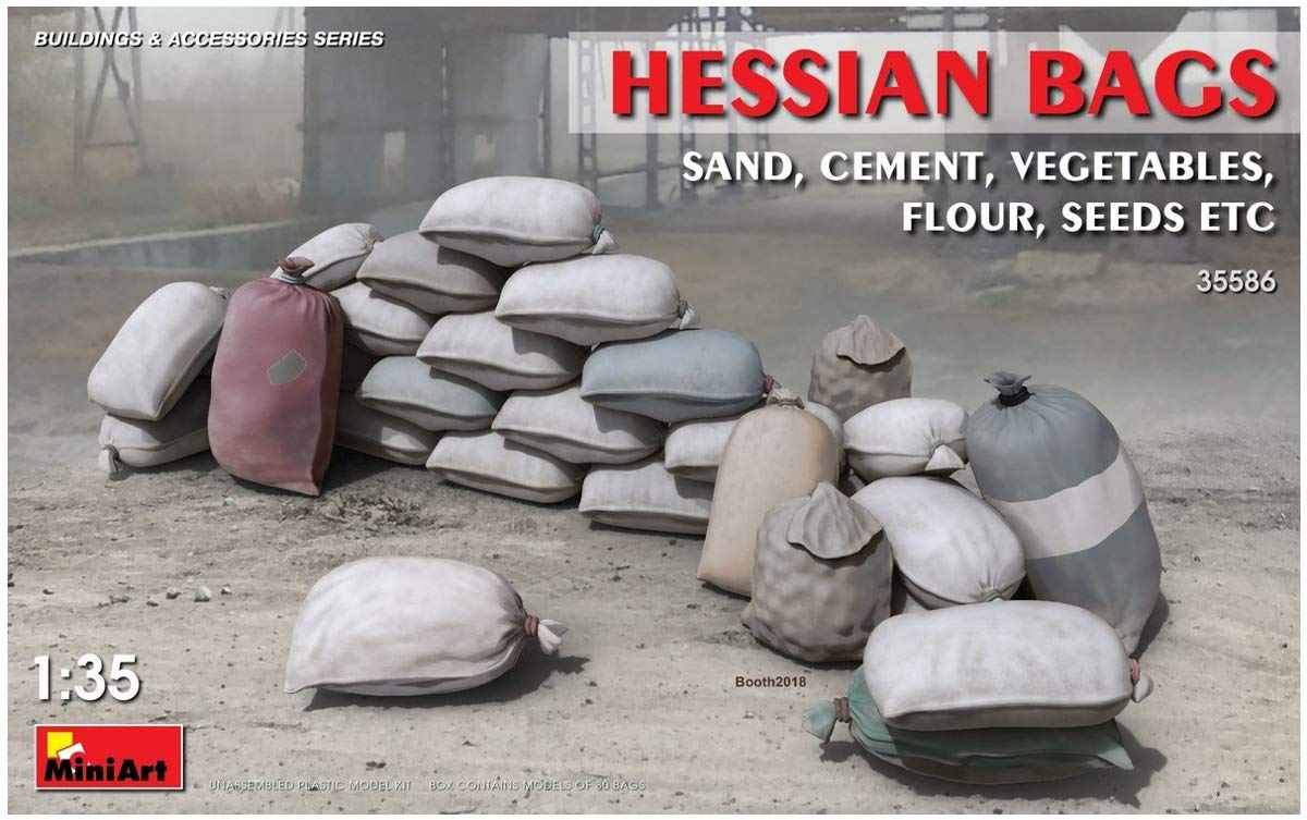 Miniart 1: 35 - Hessian Bags (Sand, Cement, Vegetables)