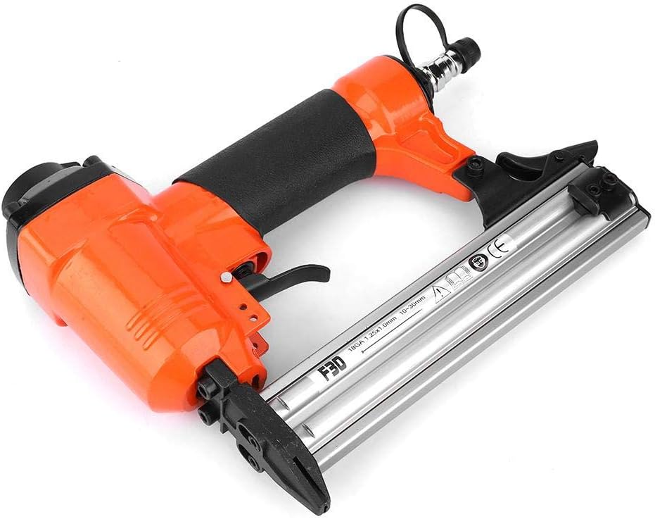 Pneumatic Nail Gun, Industrial Grade Cast Steel Air Brad Nailer F30 Straight Nail Gun Stapler for Heavy Duty Fastening - Image 4