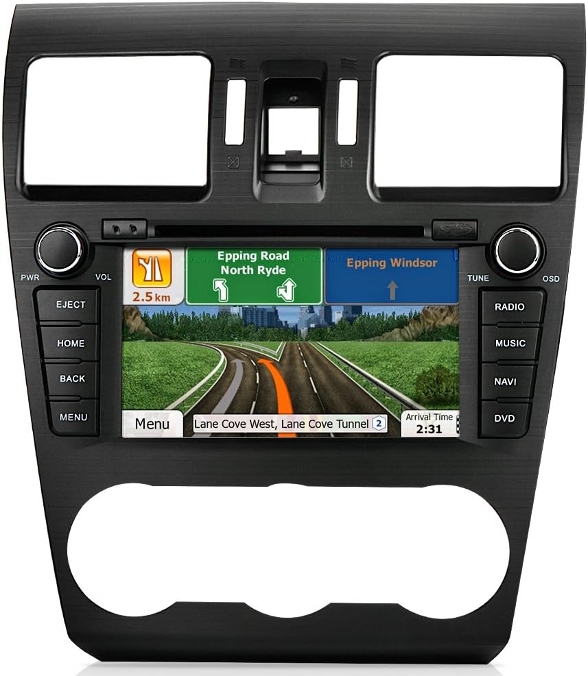 AIMTOM In-dash GPS Navigation Android Stereo Bluetooth DVD CD Deck 7" Touch Screen AV Receiver FM AM Radio USB SD Multimedia Player Built-in Wi-Fi Head Unit for 2014 2015 2016 Subaru Forester