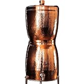 Sertodo Sana Vida Copper Water Filter System | 2 Gal Capacity | Stainless Steel Spigot Included | Filters and Stand not Included