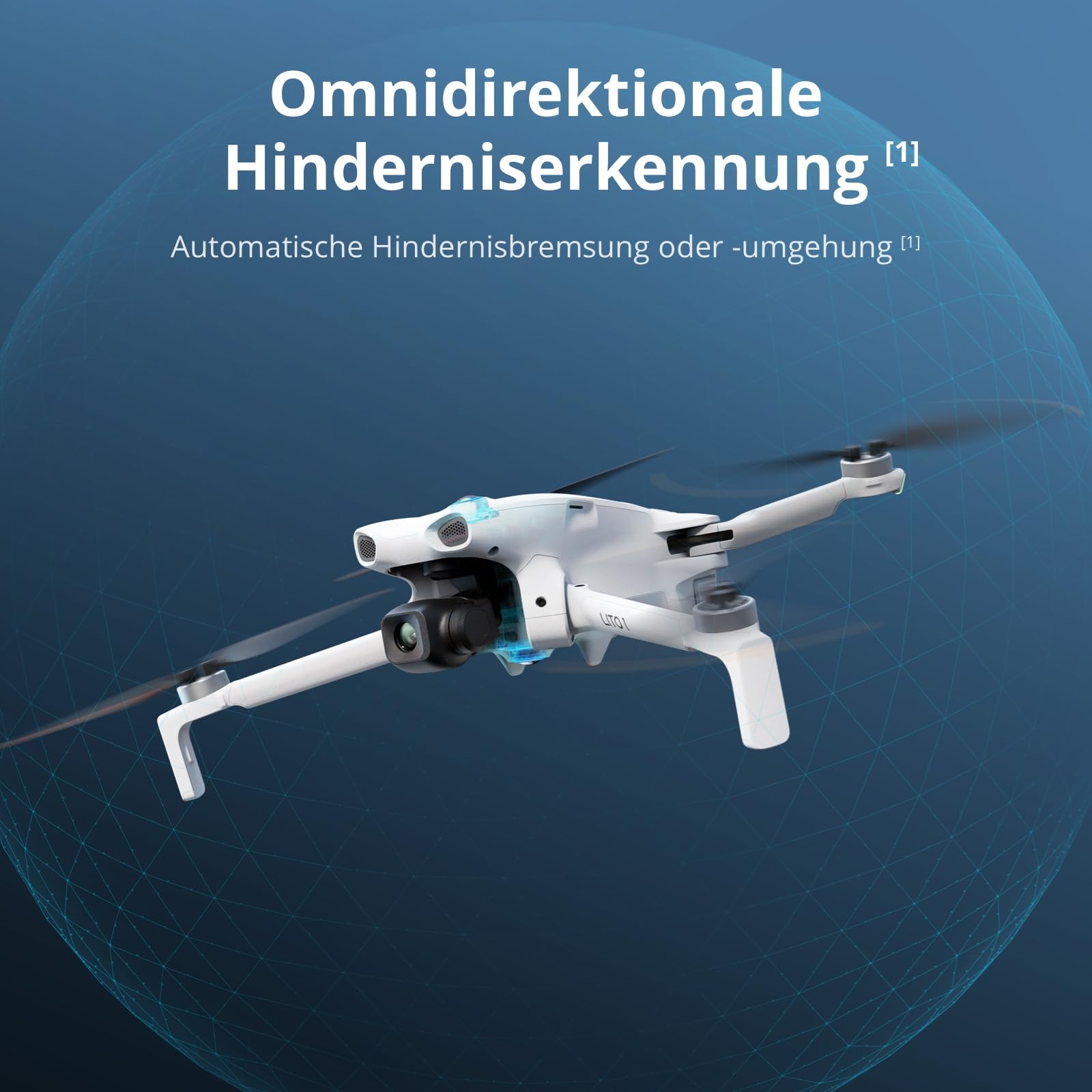 DJI Lito 1, Einsteigerfreundliche 4K Kameradrohne, Hinderniserkennung, ActiveTrack, 4K-Video & 8K-Foto, Geeignet für Erwachsene, Leicht & Faltbar, 15 km Videoübertragung, C0 2