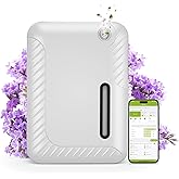 Smart Essential Oil Diffuser for Large Spaces, 250mL Capacity Covering 2300 sq.ft, Programmable Timer, for Home Office Commercial Aromatherapy, White