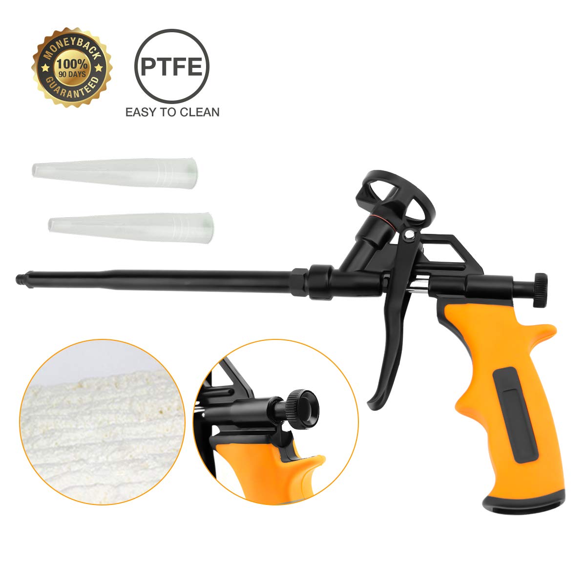 Foaming Gun, MANGZ Hand Foam Caulking Gun, PU Expanding Dispensing Foam