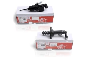 Sprwinautummer Clutch Master Cylinder & Clutch Slave Cylinder Kit 1K0721388AB 1K0721261N Replacement For Audi A3 TT VW Golf Jetta Touran Beetle Caddy Seat Skoda (1K0721261N/388AB)