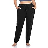 ZERDOCEAN Women's Plus Size Joggers Pants Active Sweatpants Tapered Workout Yoga Lounge Pants with Pockets