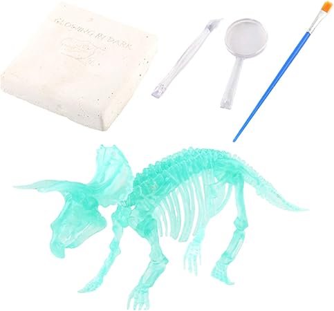Amazon Lol Fun 恐竜化石掘削子供のため 恐竜卵発掘キット ジュラ紀恐竜化石掘削キット 偉大な科学子供のための古生物学教育 トリケラトプス おもちゃ雑貨 おもちゃ