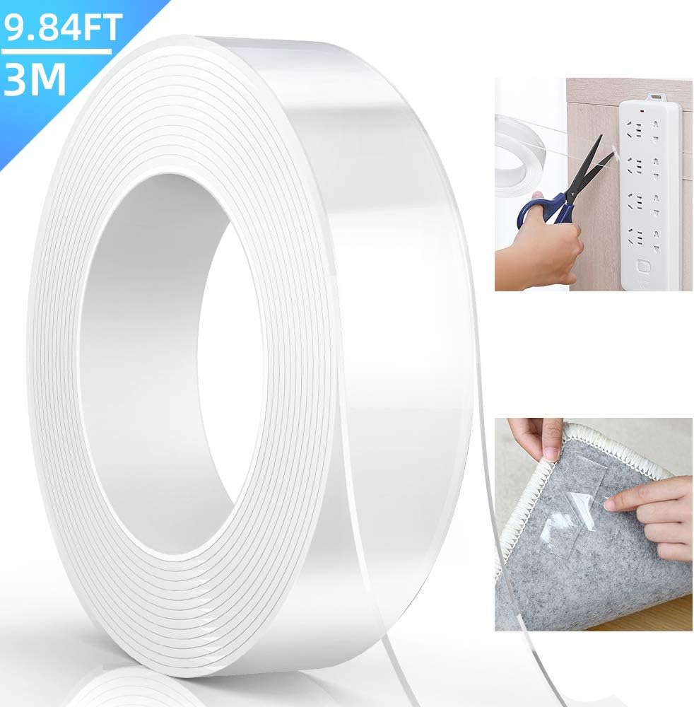 Reusable Nano Adhesive Tape, Peakally Double Sided Adhesive Tape