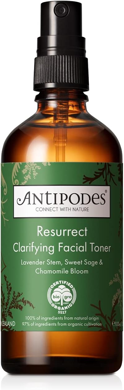 Antipodes Resurrect Clarifying Facial Toner 100ml Oily Skin Chamomile Sage