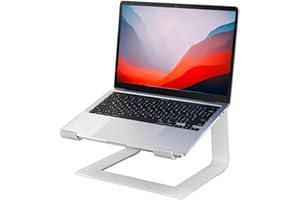 Laptop Stand for Desk Detachable Aluminum Computer Riser Portable Metal Notebook Holder Compatible with MacBook Air, Pro, Del