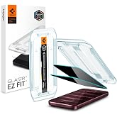 Spigen Privacy Filter Tempered Glass Screen Protector for iPhone 18 Pro Max | Glas.tR EZ Fit AluminaCore Aluminum-enhanced 10H+ Tempered Glass, Auto-align tray, Original touch, Case-friendly, 2 Pack