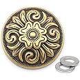 2-Pack Silver Eagle Dollar Coin Conchos - Screw Back Buttons For Leather Crafts, Belts, Hats & Saddles - View #7