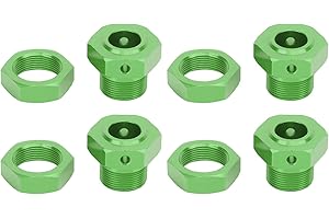 GOTOTOP RC Wheel Hex Hub Adapter, Aluminium Alloy, CNC Machined 24mm Hex Adapters for 1/5 Vehicles with Lightweight Design an