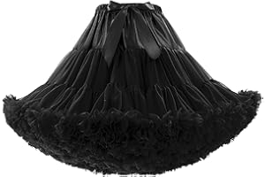 MeiLiMiYu Women's Petticoat Skirt Adult Puffy Tutu Skirt Layered Ballet Tulle Pettiskirts Dress Costume Underskirt