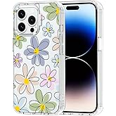 MOSNOVO Case for iPhone 14 Pro Max, [Buffertech 6.6ft Military-Grade Drop Protection] [Anti Peel Off Tech] Clear TPU Bumper P