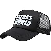 Generic Wayne’s World Cap Adjustable Hat Mesh Hat Headwear Hats Baseball Caps Casual Cap Cotton Sunhat Black