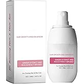 Hair Growth Serum Spray with Rice Water and Ginger Root Extract, Stimulates Hair Follicles, Damage Repair, Hairs Sprays for Thinning & Hairs Loss Hair Growth Spray for Thicker