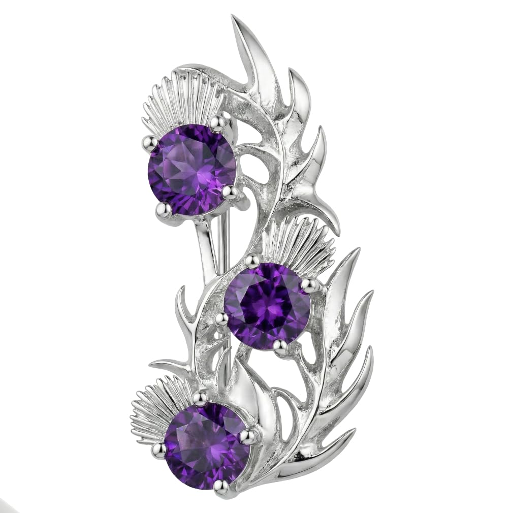 5807 Sterling Silver Scottish Thistle Brooch