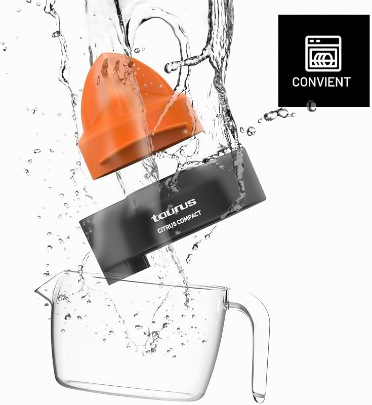 - Citrus Compact presse-agrumes, 800 ml, Double rotation, Sans BPA
