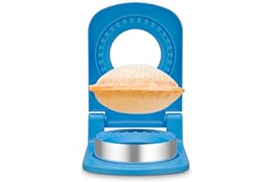 DARSUN Sandwich Cutter and Sealer,Round Sandwich Cutters for Kids Lunch,Peanut Butter Jelly Sandwich Cutter,Ideal for School Lunch Boxes and Bento Boxes Boys Girls(Round BLUE)