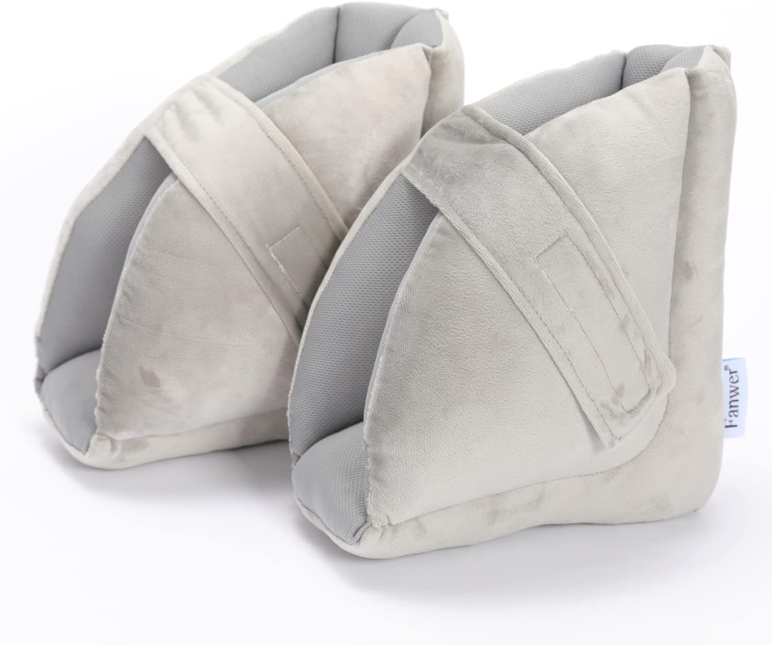 Photo 1 of Fanwer Heel Protectors for Pressure Sores - Foot Suppot Pillow, Heel Cushions for Heel Pain Relief, Bedsores, Pressure ulcers, Bedridden, 2 Pcs, Gray