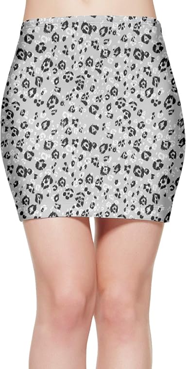 white bodycon mini skirt