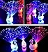 Cade Peacock Finger LED Light Ring for Parties Cheering Novelty Toys Gift for Kids, 30 Pcs
