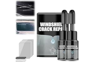 OJJ 2024 New Car Windshield Crack Repair Fluid,Car Windshield Crack Repair Kit,Window Crack Repair kit,Windshield Repair kit for Chips and Cracks,Windshield Repair Kit (2pcs kit)