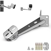 ZT-NET ZT-NET Security Camera Corner Pole Mounting Bracket Stainless Steel | Mount with Extension Arm for Surveillance Systems Compatible with CCTV IP Cameras Indoor and Outdoor (Not Included Camera)