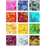 Nicedeco - 12 type practical nail art hollow heart decoration tips