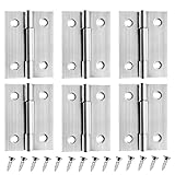 6 PCS 2 inches Door Hinge Cabinet Door Hinges