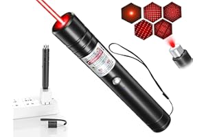 IVVTRYI Red Laser Pointer USB Charging Office Teaching Flashlight Laser Pointer Cat Toy Indoor Training Cat